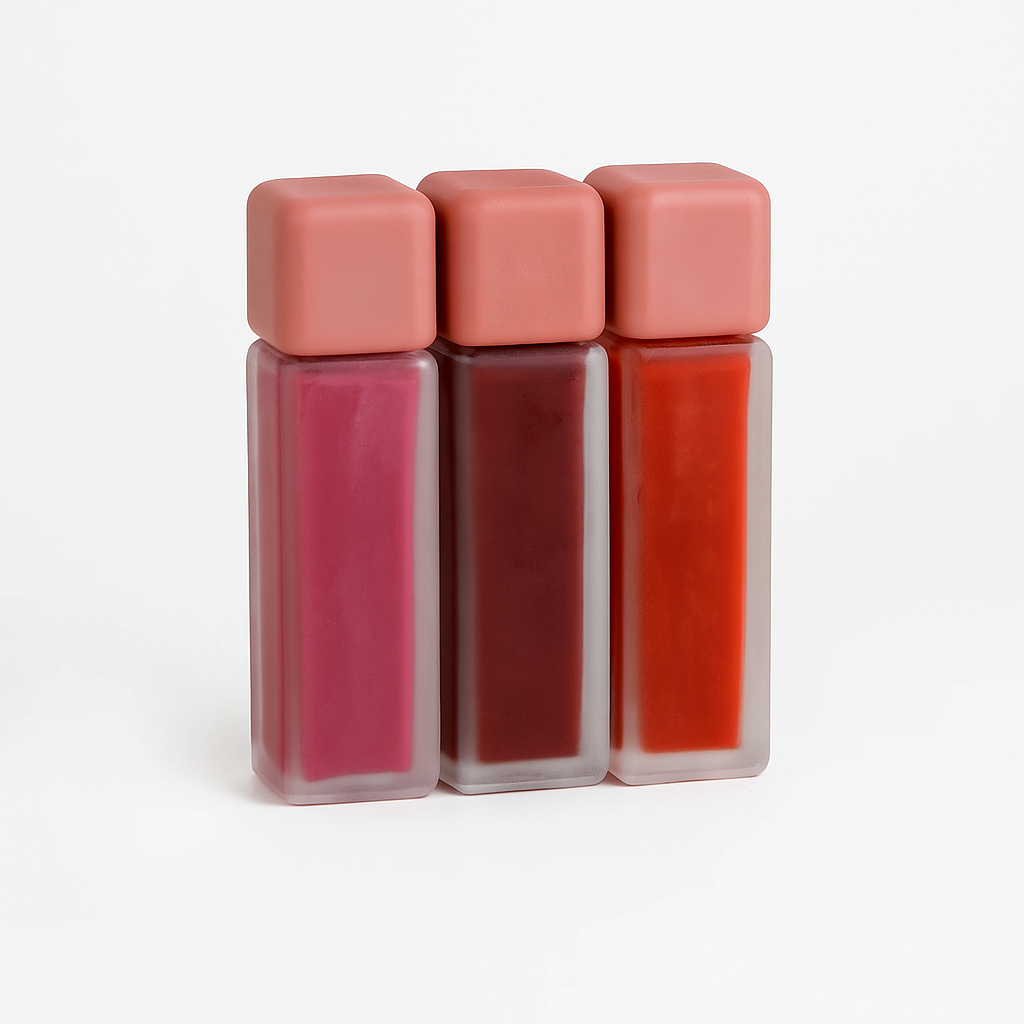 ליפגלוס צבעים: חום/ורוד/אדום. 6 מ״ל