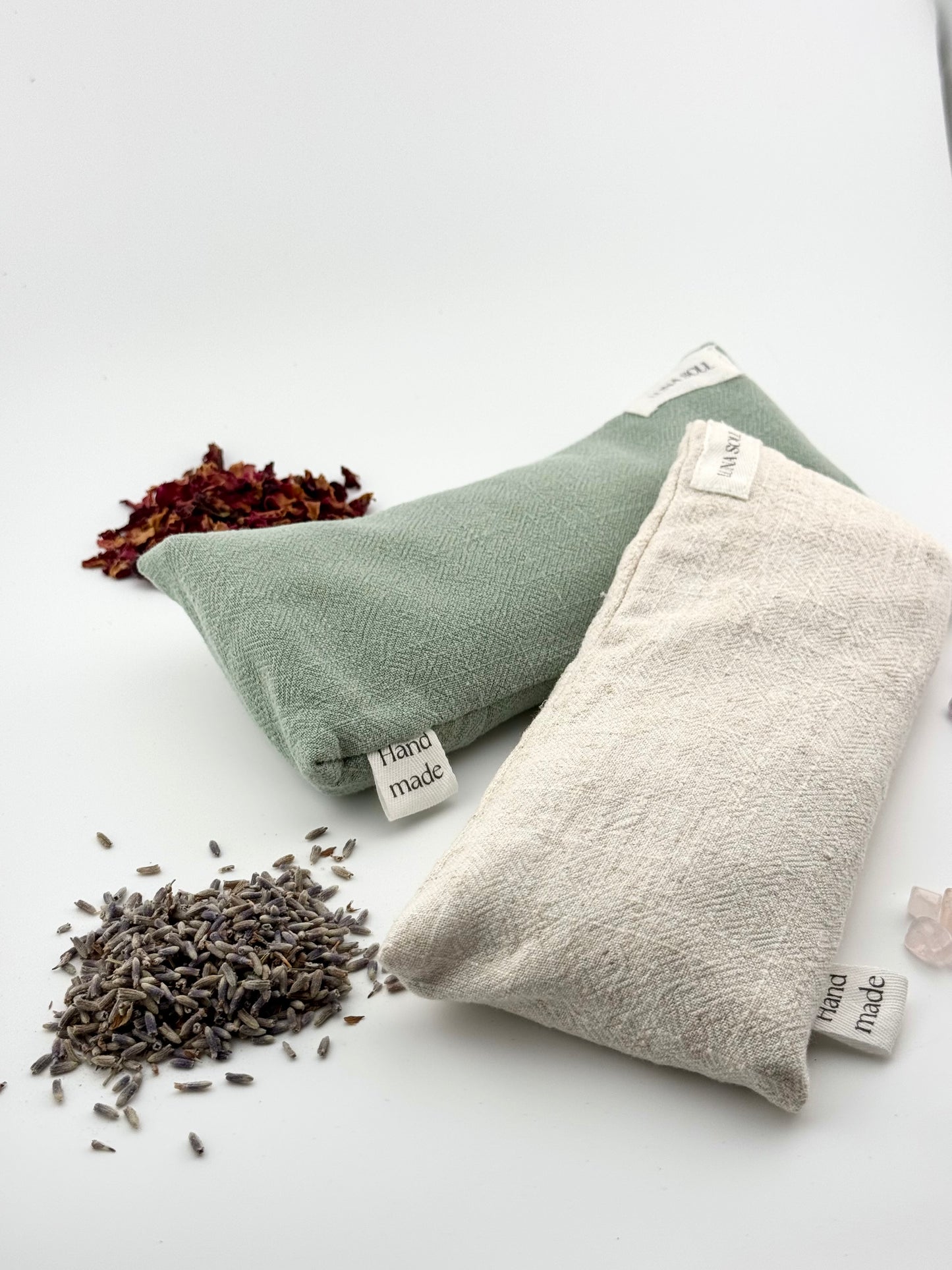 כרית עיניים למדיטציה עם קריסטלים