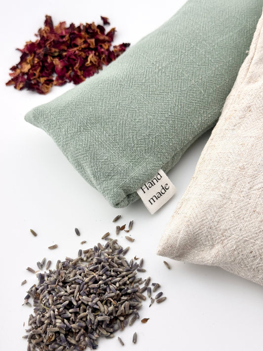 כרית עיניים למדיטציה עם קריסטלים